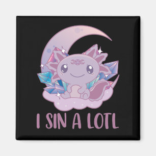 Kawaii Pastel Colors Gothic Niedlich Goth Axolotl Magnet