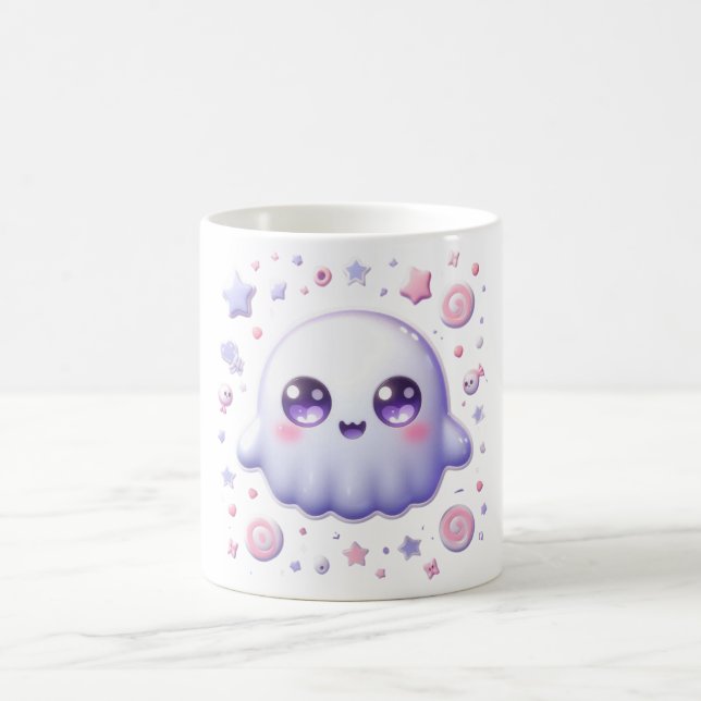 Kawaii Pastel Ghost Tasse - Niedlicher Halloween C (Mittel)