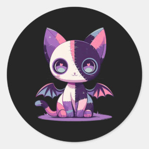 Kawaii Pastel Goth Creepy Niedlich Witchy Zombie P Runder Aufkleber