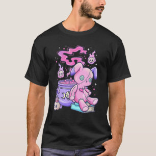 Kawaii Pastel Goth Niedlich Creepy Witchy Bear T-Shirt
