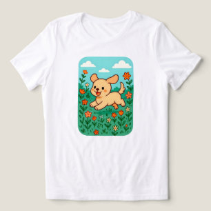 Kawaii Pastel Puppy Niedlicher glücklicher Hund Tri-Blend Shirt