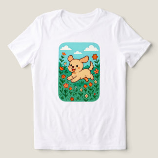 Kawaii Pastel Puppy | Niedlicher glücklicher Hund Tri-Blend Shirt