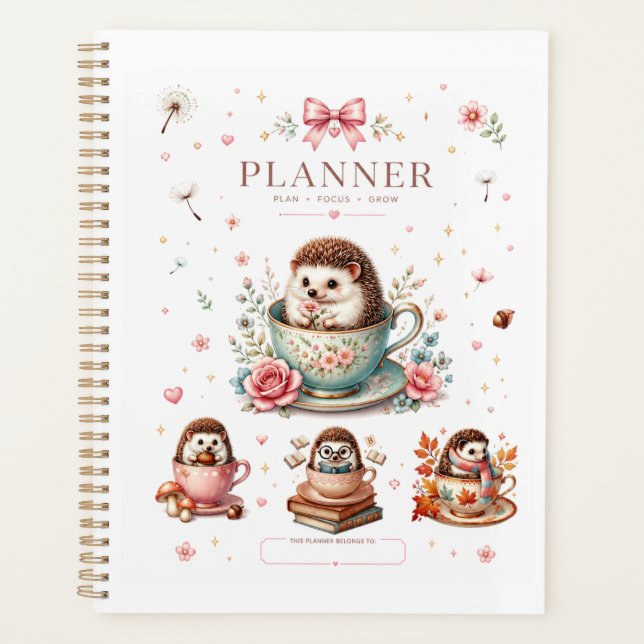 Kawaii Pastel Soft Luxury Täglicher Organizer Planer (Vorderseite)