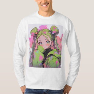 Kawaii Pastel Spritzer Anime Girl T-Shirt