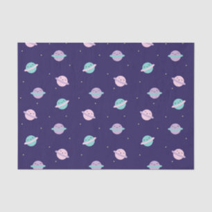 Kawaii Pastell-Planeten Seidenpapier