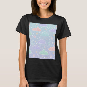 Kawaii Pastell-Wolken Ästhetik T-Shirt