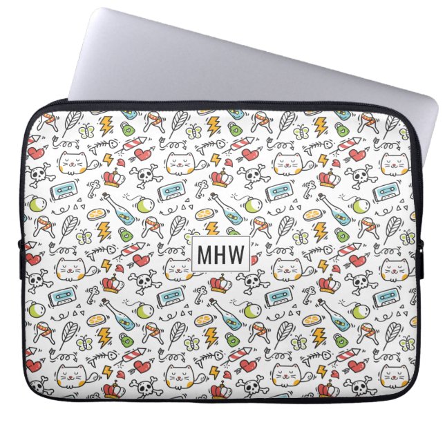 Kawaii Pattern individuelle Laptop-Ärmel Laptopschutzhülle (Vorderseite)