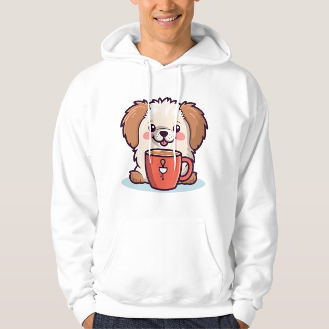 Kawaii Paws Café Hoodie (Vorderseite)