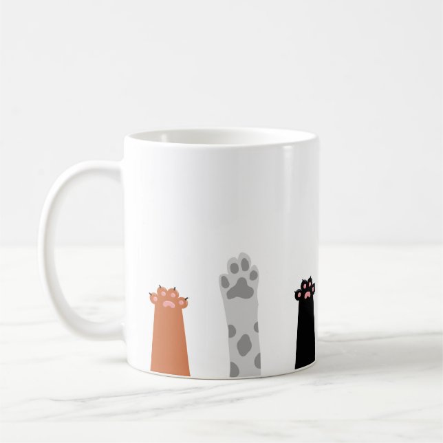 Kawaii Paws Raised Kaffeetasse (Links)