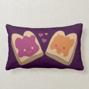 Kawaii PB&J American Mojo Throw Pillow Lendenkissen