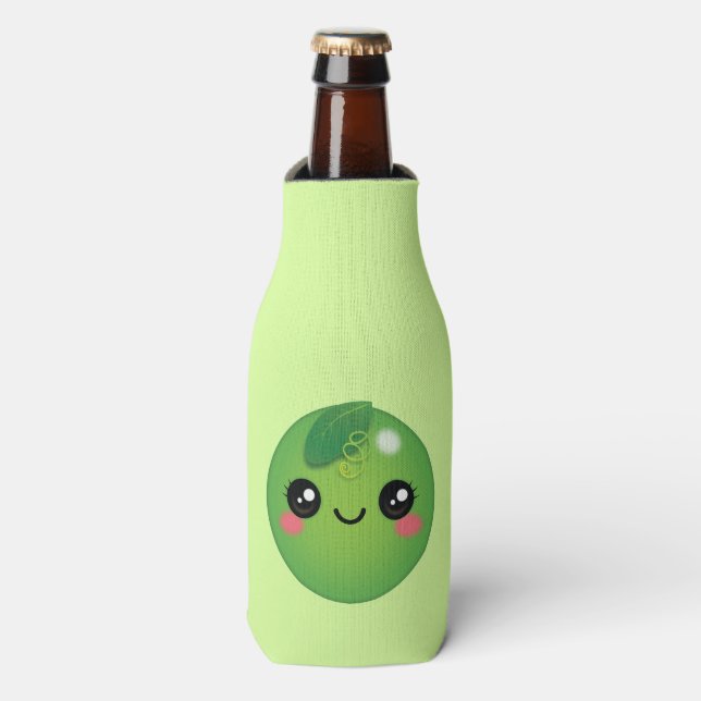 Kawaii Pea Flasche Cooler Flaschenkühler (Flaschenvorderseite)