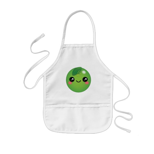 Kawaii Pea Kids' Schürze (Vorne)