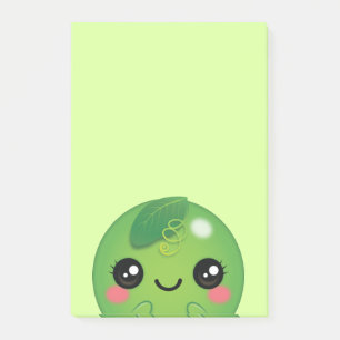 Kawaii Pea Post-it Klebezettel