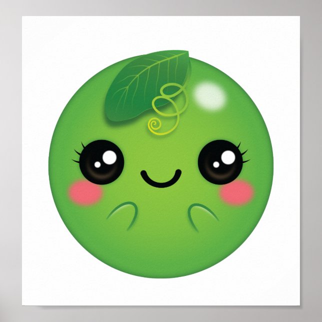 Kawaii Pea Poster (Vorne)