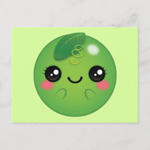 Kawaii Pea Postkarte