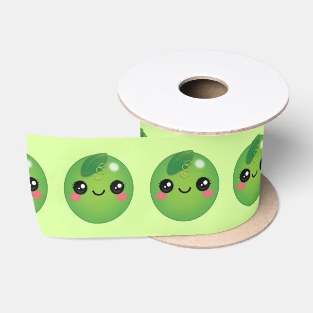 Kawaii Pea Satin Ribbon Satinband (Spule)