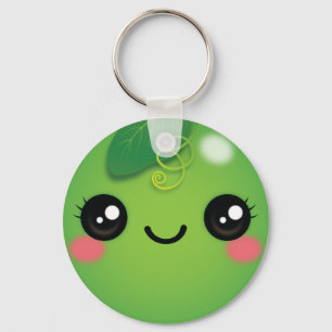 Kawaii Pea Schlüsselanhänger