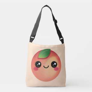 Kawaii Peach Crossbody Bag Tragetaschen Mit Langen Trägern