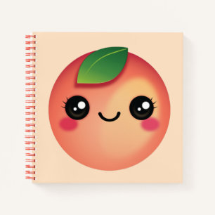 Kawaii Peach Notebook Notizbuch
