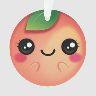 Kawaii Peach Ornament