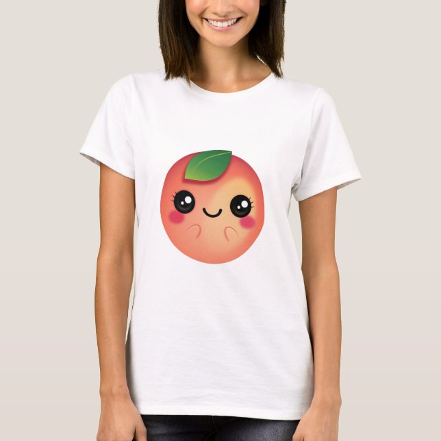 Kawaii Peach T-Shirt (Vorderseite)