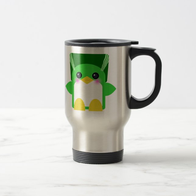 Kawaii Penguin Bride von Frankenstein Reisebecher (Rechts)