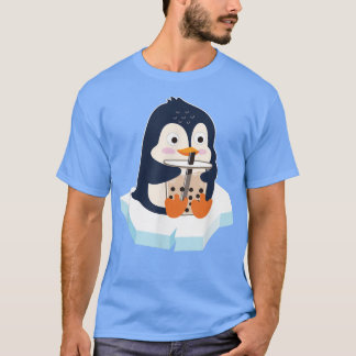 Kawaii Penguin Bubble Tea Boba Tea Niedlicher Ping T-Shirt