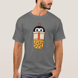 Kawaii Penguin Lieben Blubble Tea Funny Boba T-Shirt