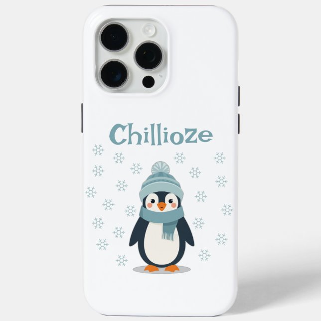 Kawaii Penguin Phone Case - Niedliche Winterabdeck (Rückseite)