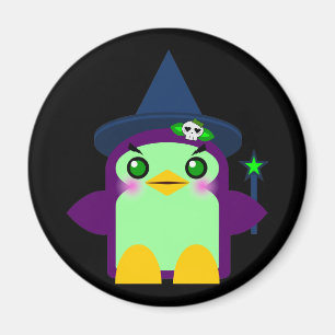 Kawaii Penguin Witch Magnet