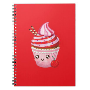 Kawaii Peppermint Überraschung Cupcakes Kopfkissen Notizblock