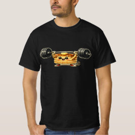 Kawaii Pfannkuchen Gewichtheben Süße Gym Fitness T-Shirt