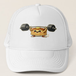 Kawaii Pfannkuchen Gewichtheben Süße Gym Fitness Truckerkappe