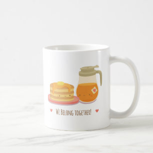 Kawaii Pfannkuchen-und Ahorn-Sirup-Paar-Tasse Tasse