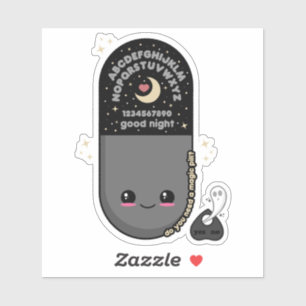 Kawaii-Pillen-Geist Board Aufkleber
