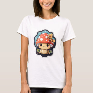 Kawaii-Pilz niedlich T-Shirt