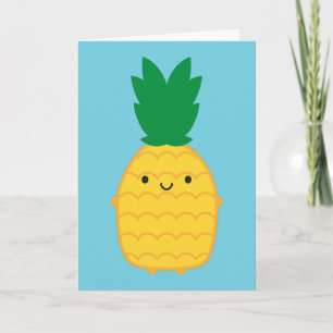 Kawaii Pineapple Karte