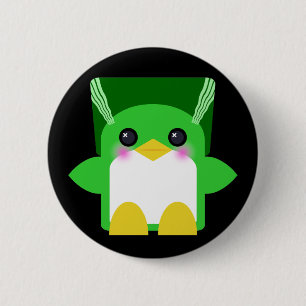 Kawaii Pinguin-Braut von Frankenstein Button
