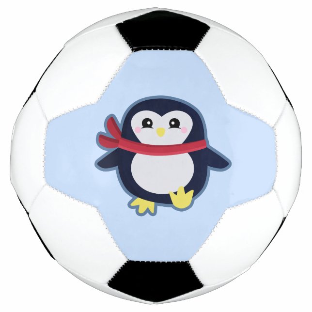Kawaii-Pinguin Fußball (Vorderseite)