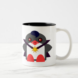 Kawaii Pinguin Vampir Zweifarbige Tasse