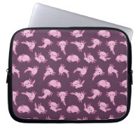 Kawaii Pink Axolotl Electronics Bag