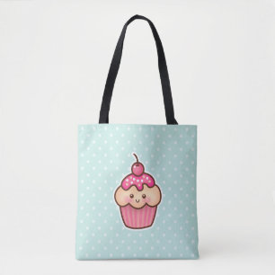 Kawaii Pink Cupcake und Niedlich Mint Blue Polka D