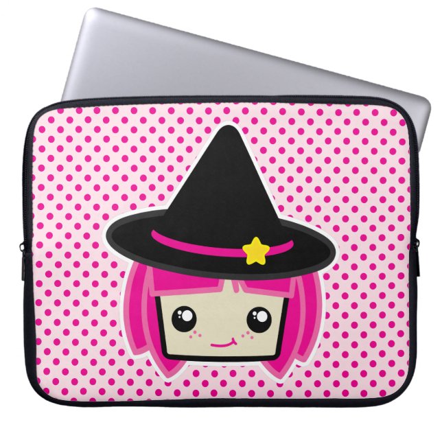 Kawaii Pink Haahaar Rotzunge Laptop-Sieb Laptopschutzhülle (Vorderseite)