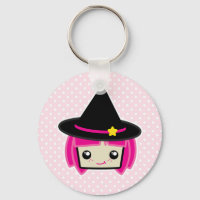 Kawaii Pink Haahaarige Rotzunge Schlüsselanhänger