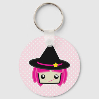 Kawaii Pink Haahaarige Rotzunge Schlüsselanhänger