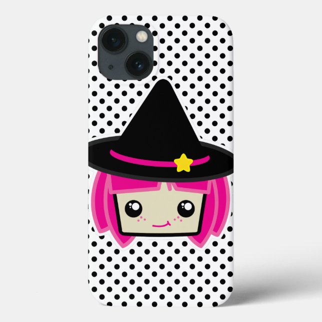 Kawaii Pink Haired Hexe iPad Air Hüllen (Rückseite)