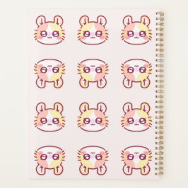 Kawaii Pink Kitty Daily Planner - Cute Coquette Planer