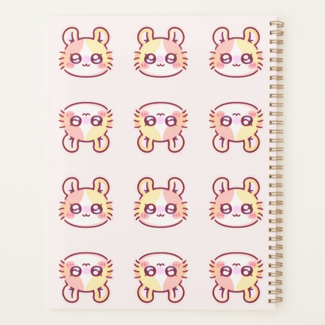 Kawaii Pink Kitty Daily Planner - Cute Coquette  Planer (Rückseite)