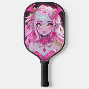 Kawaii Pinkcore Fantasy Demon Anime Girl Pickleball Schläger