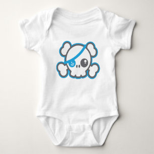 Kawaii Pirate Skull Bekleidung Baby Strampler